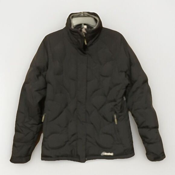 Cloudveil Goose Down Black Puffer Jacket Extra Warm Women’s Sz Large - Picture 1 of 16